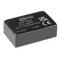 RS PRO Embedded SMPS, ±12V, ±0.416A, 10W, Dual Output 9 - 36V dc Model No 2351360-32