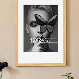 Art Street Beige Engineered Wood Large Size Document Photo Frame-image-75