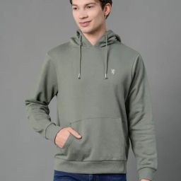 Red Tape Light Olive Regular Fit Hooded Sweatshirt-image-58