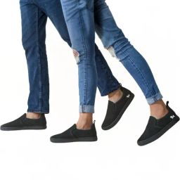 Neemans Men's Classic Black Loafers-image-89