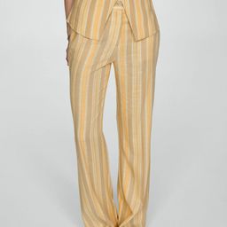 MANGO Women Striped Trousers-picture-36