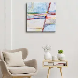 999store Grey & Blue Abstract Wall Painting-35