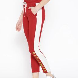 OFF LIMITS Red Graphic Print Track Pants image 3