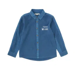 Angel & Rocket Kids Blue Solid Shirt-image-57
