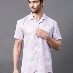 Rigo Purple Printed Shirt-image-89