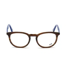 WEB EYEWEAR Brown Full Rim Oval Frame Designed in Italy-70
