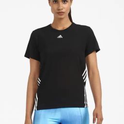 Adidas Black Regular Fit WTR ICNS 3S T-Shirt-image-21