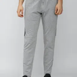 Van Heusen Grey Slim Fit Self Pattern Track Pants-image-23