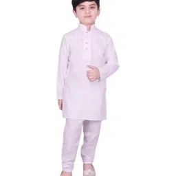 SG Yuvraj Kids White Full Sleeves Kurta Set-image-7