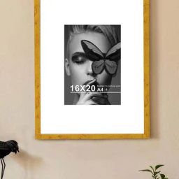Art Street Gold Engineered Wood Large Size Document Photo Frame-18