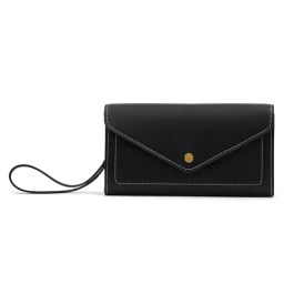 Miraggio Gemma Black Textured Medium Wallet-6