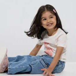 HOP Kids by Westside Blue Cargo-Style Mid-Rise Jeans-image-52