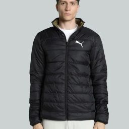 Puma Black Slim Fit Puffer Jacket-image-43