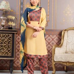 Aarika Girls Beige Printed Kurti-image-48