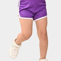 Bonkids Girls Loose Fit Low-Rise Cotton Shorts-image-25