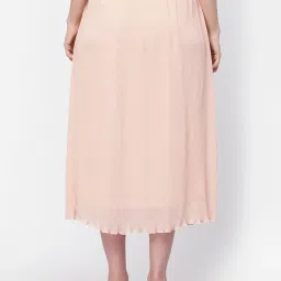 Lela Peach Self Pattern A-Line Skirt image 2