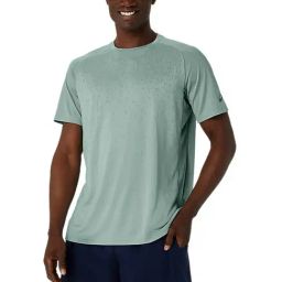 Asics Blue Regular Fit Self Pattern Sports T-Shirt-picture-35