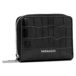 Miraggio Lea Black Animal Effect Medium Bi-Fold Wallet with Coin Pouch image 2