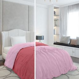 Monte Carlo Magenta & Pink AC Room 110 GSM Single Bed Comforter-image-21
