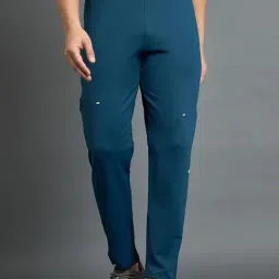 DIDA Blue Regular Fit Solid Sports Trackpants-picture-34