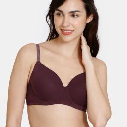 Zivame Purple Half Coverage Under-Wired T-Shirt Bra-image-9