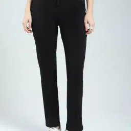 monte carlo Rock.It Black Cotton Blend Solid Trackpants-picture-1
