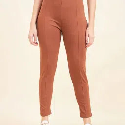 Sweet Dreams Rust Mid Rise Sports Tights-picture-13