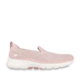 Skechers Women's GO WALK 6 - VALERIE Mauve Walking Shoes-67
