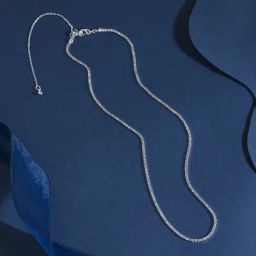 Accessorize London Women's Sterling Silver-plated Tennis Necklace-image-32