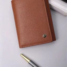 Van Heusen Brown Formal Leather Tri-Fold Wallet for Men-28