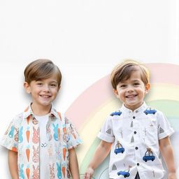 KIDGARB Boys Pack Of 2 Printed Casual Shirts-image-64