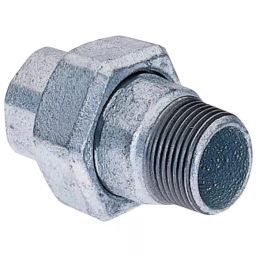 Georg Seat Union Fischer Galvanised malleable Iron Fitting Taper male BSPT 3/4in to Female BSPP 3/4in, 770341205 (Pack of 2)-image-70