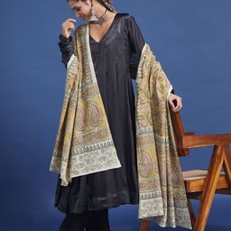 Taavi Kalamkari Printed Pure Cotton Dupatta-25