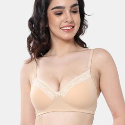 Envie Padded Non-Wired 3/4th Coverage T-Shirt Lace Bra-image-41