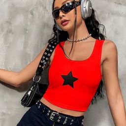 sollobell Print Cotton Crop Top-image-75