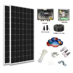 Solar Universe India 200VA Inverter with 125W Monocrystalline Solar Panel, Installation Accessories-picture-36