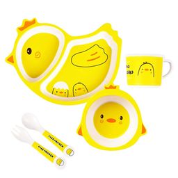 Sanjary Bamboo Tableware Chicken Shape - Yellow-image-18