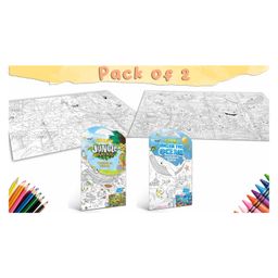 Gowoo Giant Jungle Safari Colouring Poster and Giant Under the Ocean Colouring Poster - Set of 2-image-23