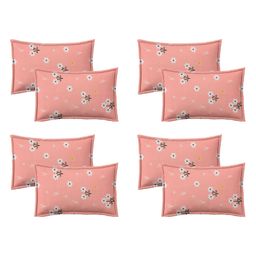 RRC Super Soft Brushed Microfiber Cotton Pillow Cover Pack of 4 - Pink-15