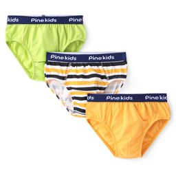 Pine Kids Cotton Lycra Knit Briefs Pack of 3 (Color & Print May Vary)-image-93