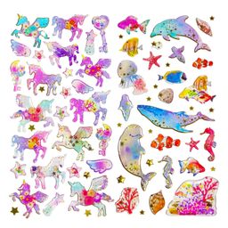 Bunie 3D Animal Theme Kawaii Stickers Set  Pack of 2 Sheets Multicolor-27