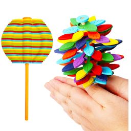 VGRASSP Handheld Rotating Candy Flower Toy For Kids - Spinning Flower Stress Relieve Fidget Toy - Gift For Boys And Girls - Color As Per Stock-11