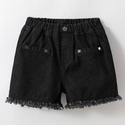 Mark & Mia Denim Washed Shorts - Black-image-21