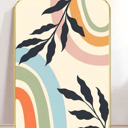 Myntra Elegant Homes Beige & Black 1 Piece Wood Other Wall Paintings-image-70