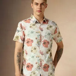 Dennis Lingo Men Floral Opaque Printed Casual Shirt-image-22
