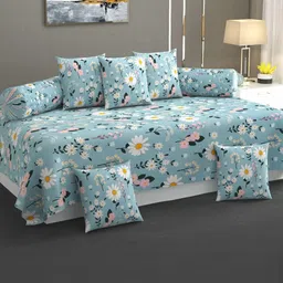 Hiyanshi Home Furnishing Floral Printed 8 Piece Cotton Diwan Set-picture-28