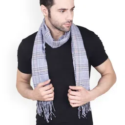 Cazzano Men Checked Acrylic Mufflers-image-65