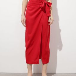 DressBerry Coquette Bow Wrap Midi Skirt-picture-12
