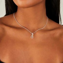 Accessorize London Women's Sterling Silver-plated Initial Necklace Letter R-image-33