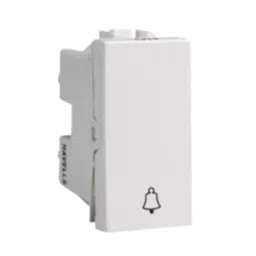 Crabtree Athena 10AX 1 Way Bell Push Switch (Chalk White)-18
